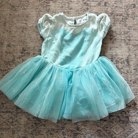 GAP Other - GAP Disney Elsa Baby Girl Blue Tulle Knit Dress